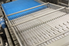 Feed products lengthwise into sorter